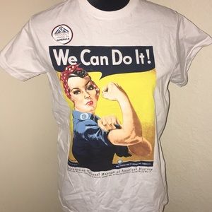 Rosie the riveter white  Tee